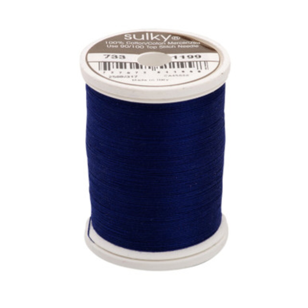 Sulky 30 Wt. Cotton Thread - Admiral Navy Blue - 500 yd. Spool